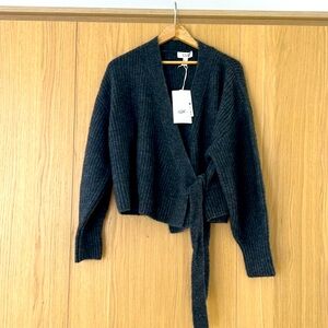 Cos mohair cardigan with ballerina closure